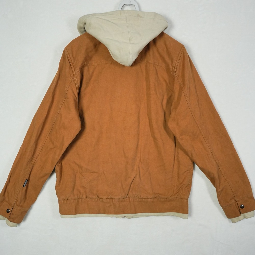 Vans x Anthony Van Engelen Hooded Barne Work Jacket Tan Mens Large AV78 Full Zip - Picture 4 of 11